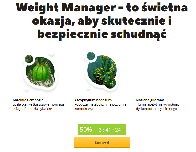 Weight Manager Cena £