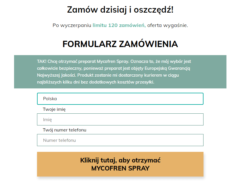 Mycofren Spray Recenzje