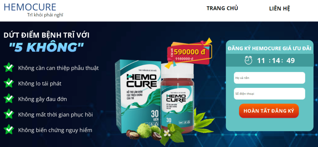 Hemocure viên con nhộng