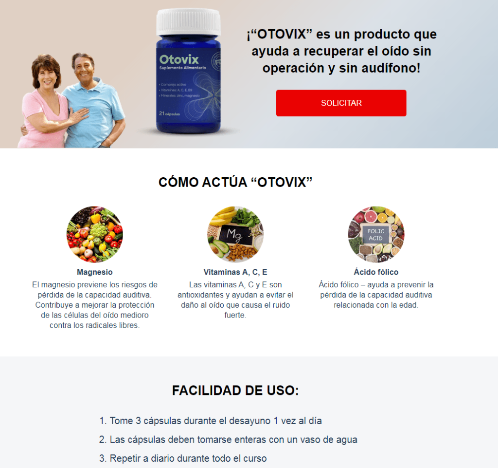 Otovix Ingredientes
