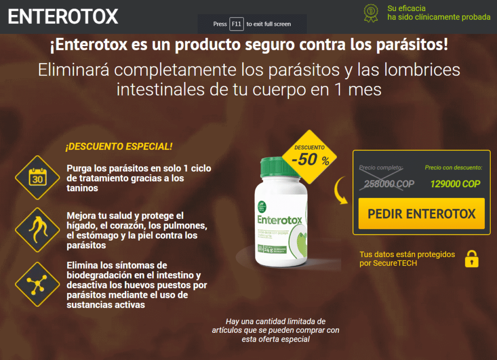 Enterotox Beneficios