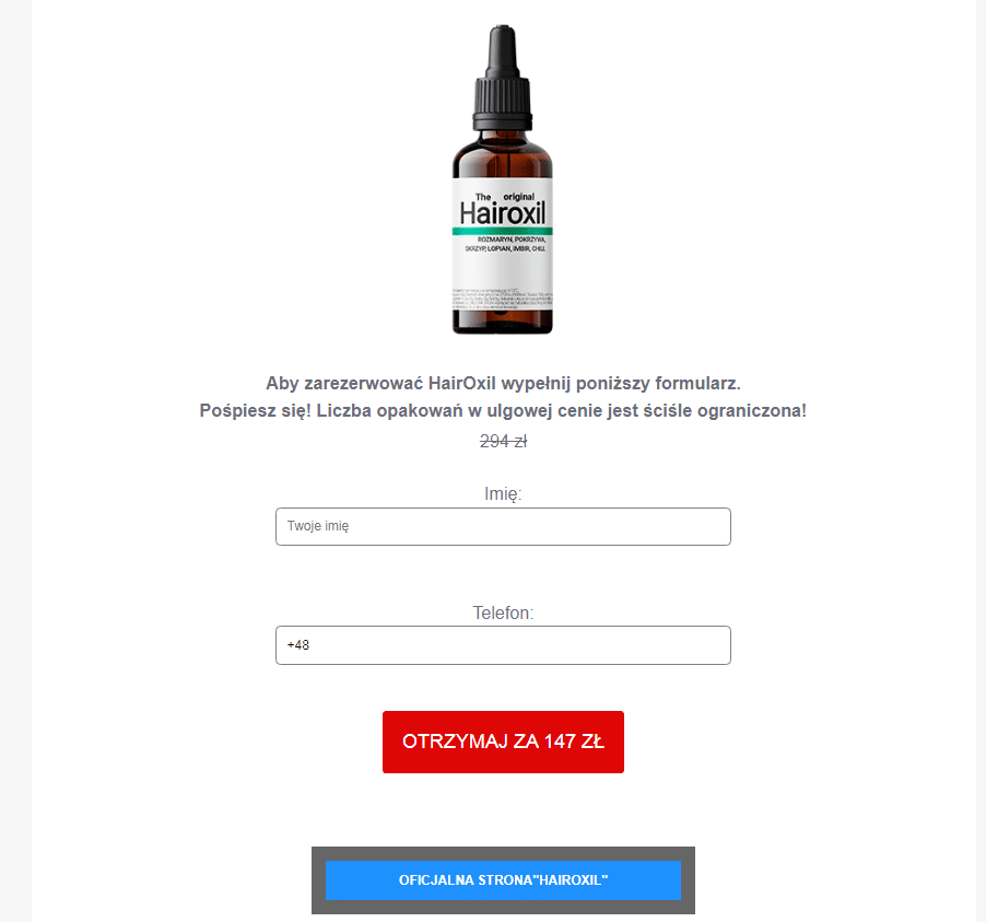 Hairoxil Poland
