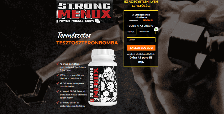 Strongmenox Előnyök