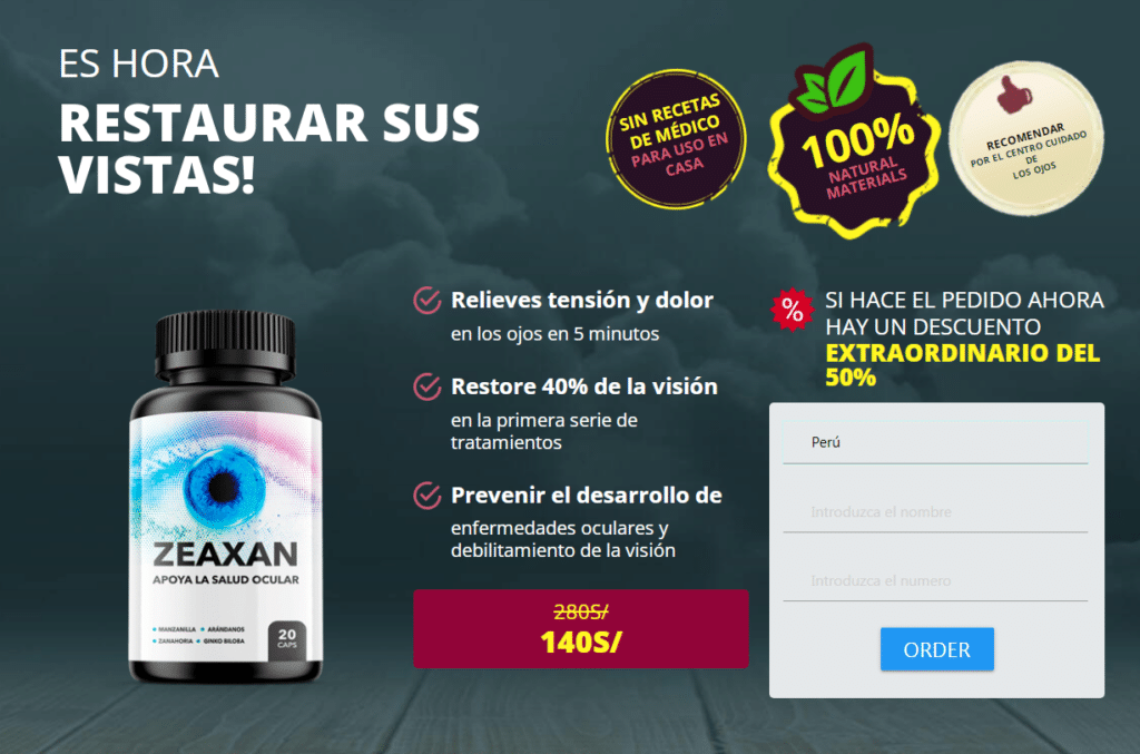 Zeaxan cápsula