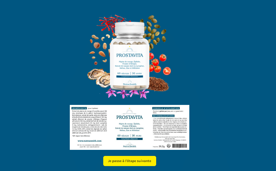 Prostavita Avantages