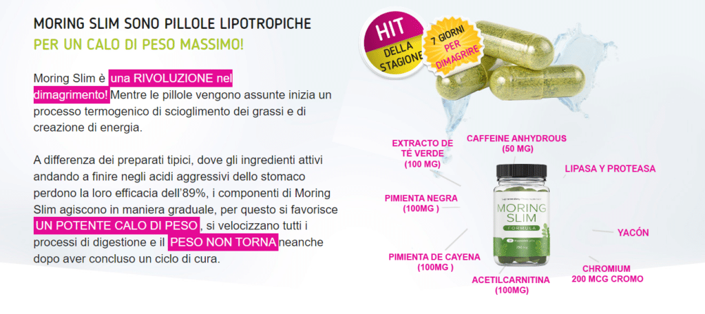Moring Slim ingredienti