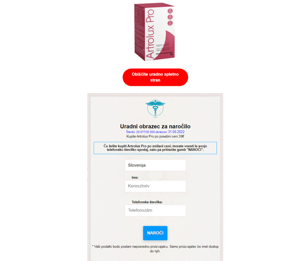 Artrolux Pro kapsula