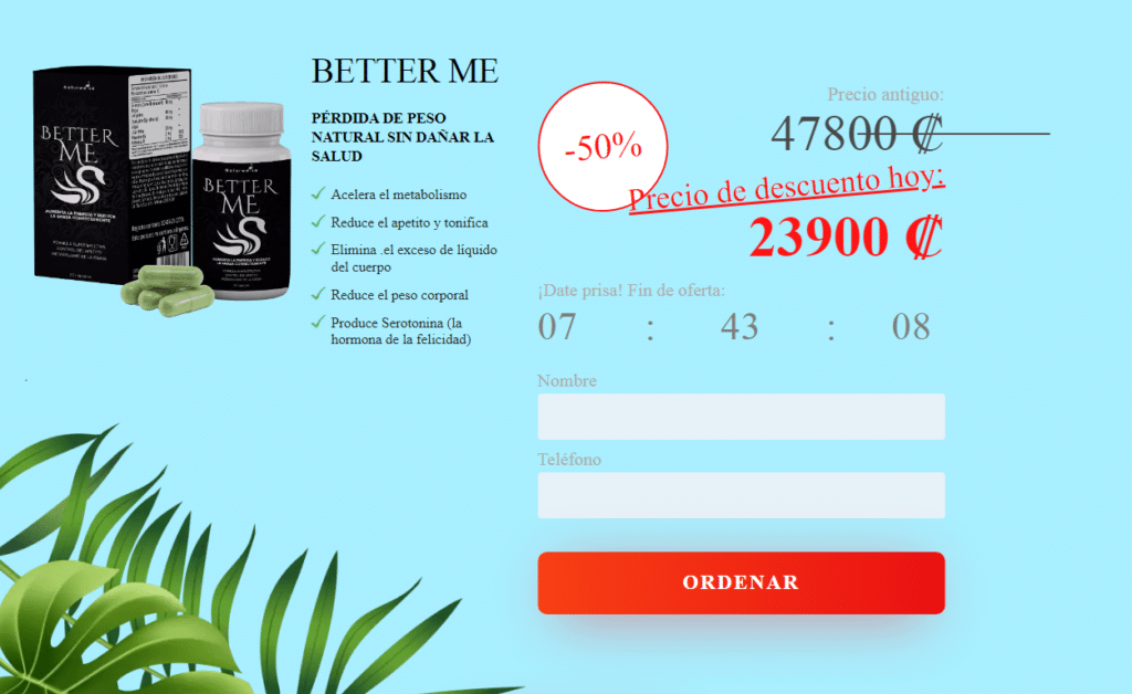 Better Me cápsula