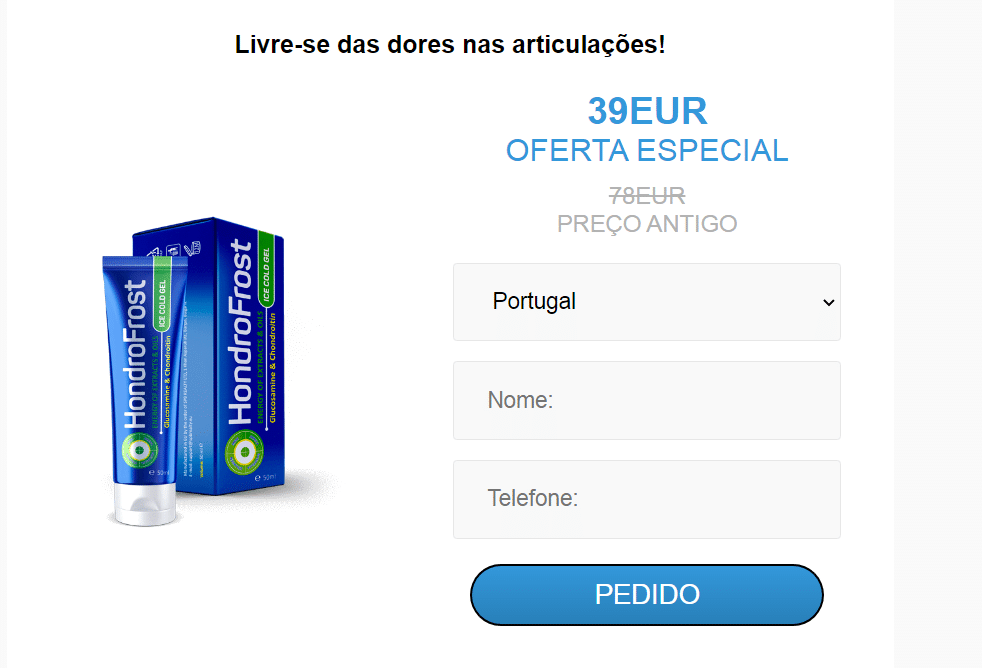 Hondrofrost Benefícios