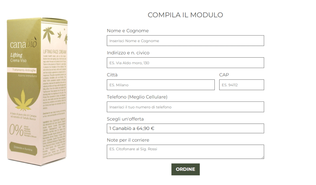 Canabio Crema Prezzo