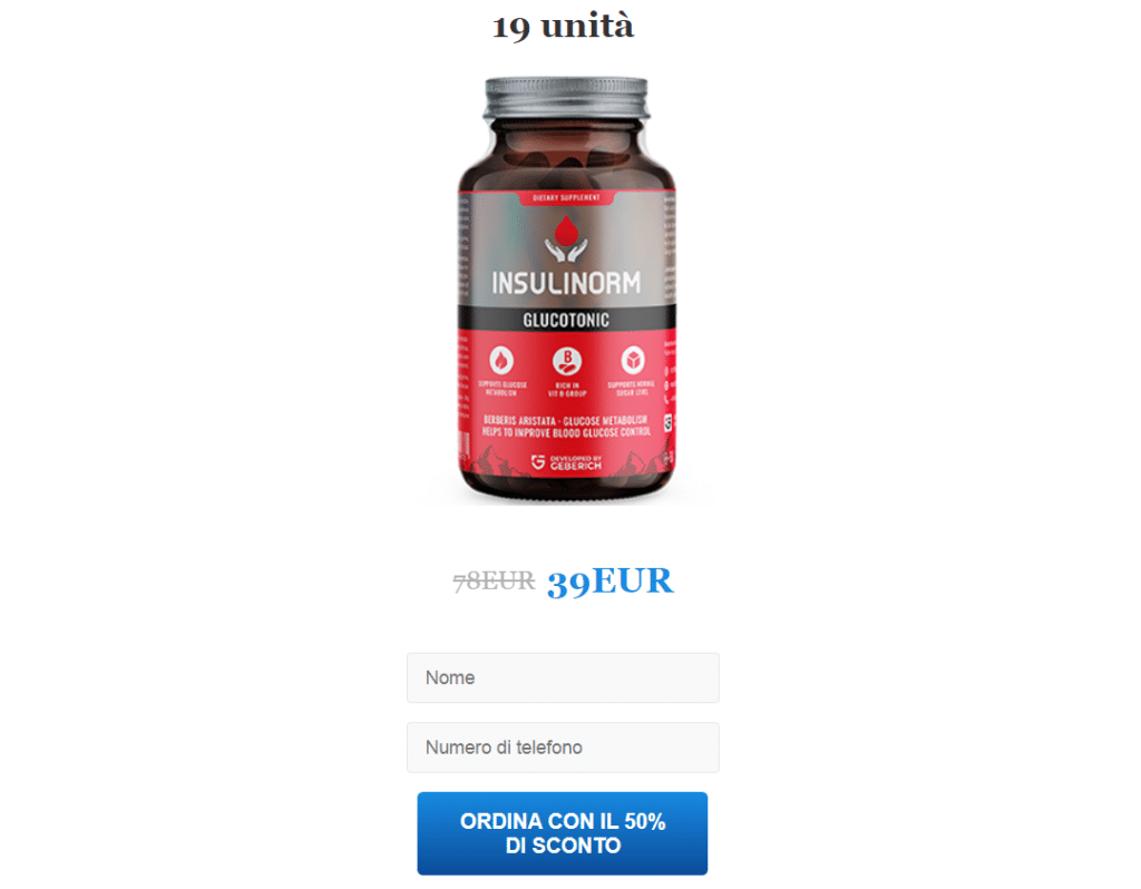 Insulinorm recensioni