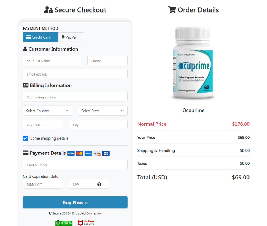 Ocuprime price