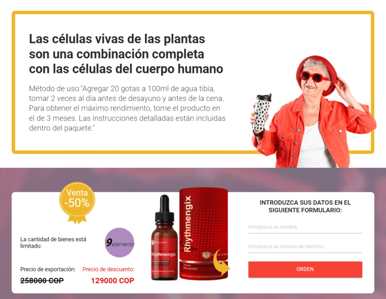 Rhythmengix gotas Beneficios