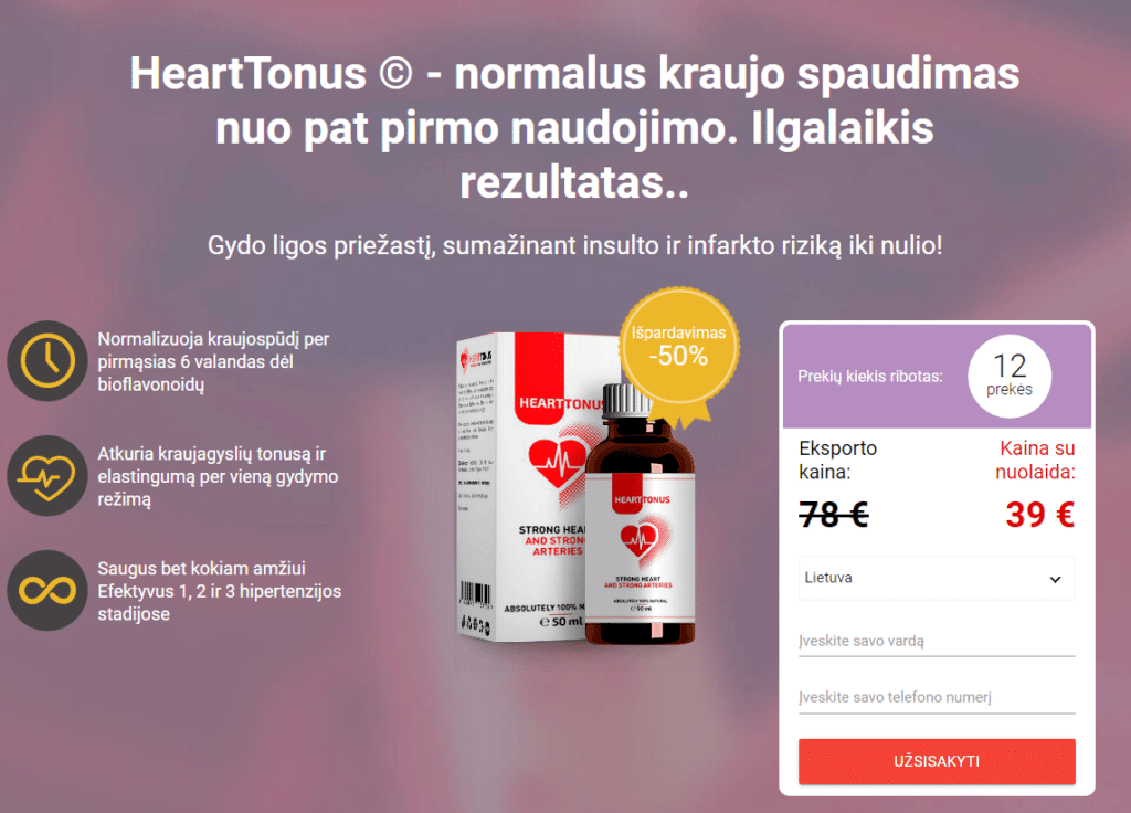 HeartTonus Kaina
