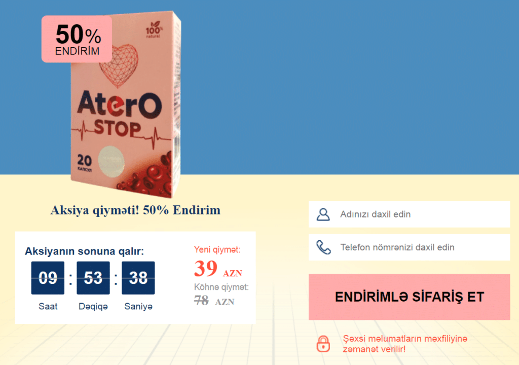 Aterostop QiymÉ™t