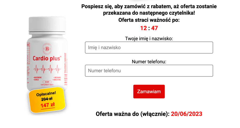 Cardio Plus kapsuÅ‚ki