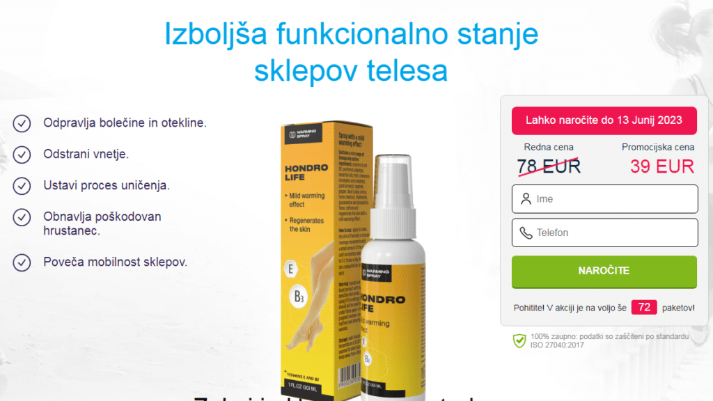 HondroLife prÅ¡ilo