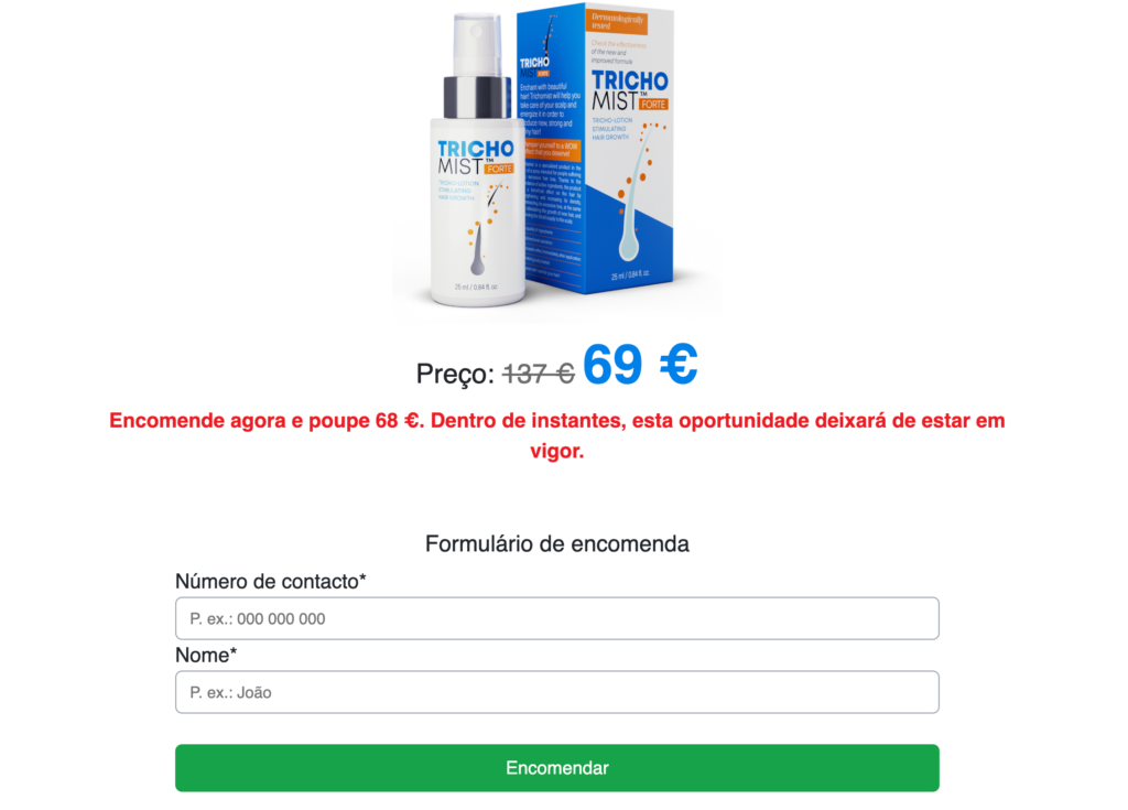 Trichomist Forte PreÃ§o