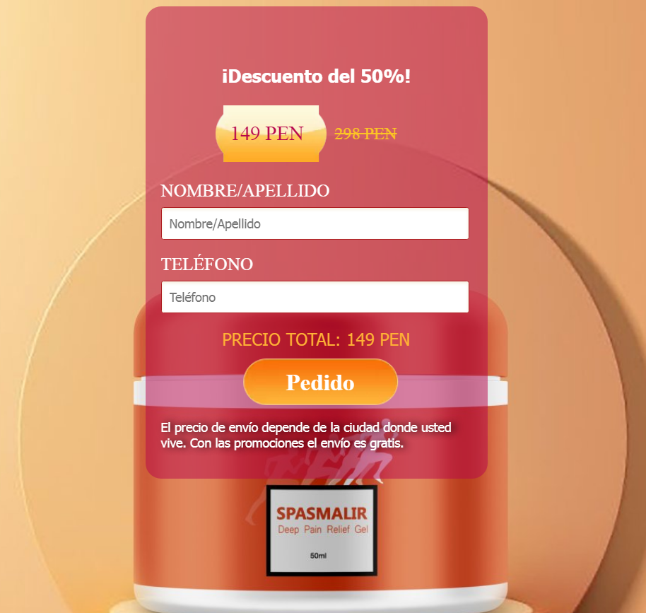Spasmalir Ingredientes