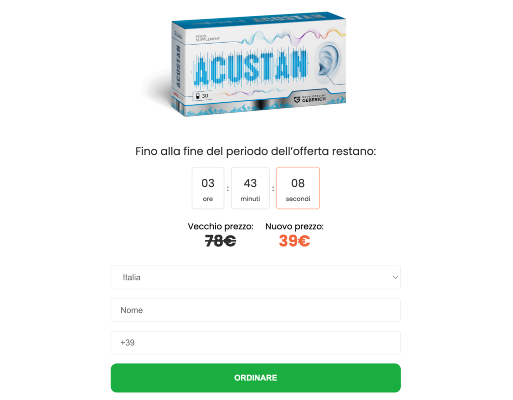 Acustan capsula